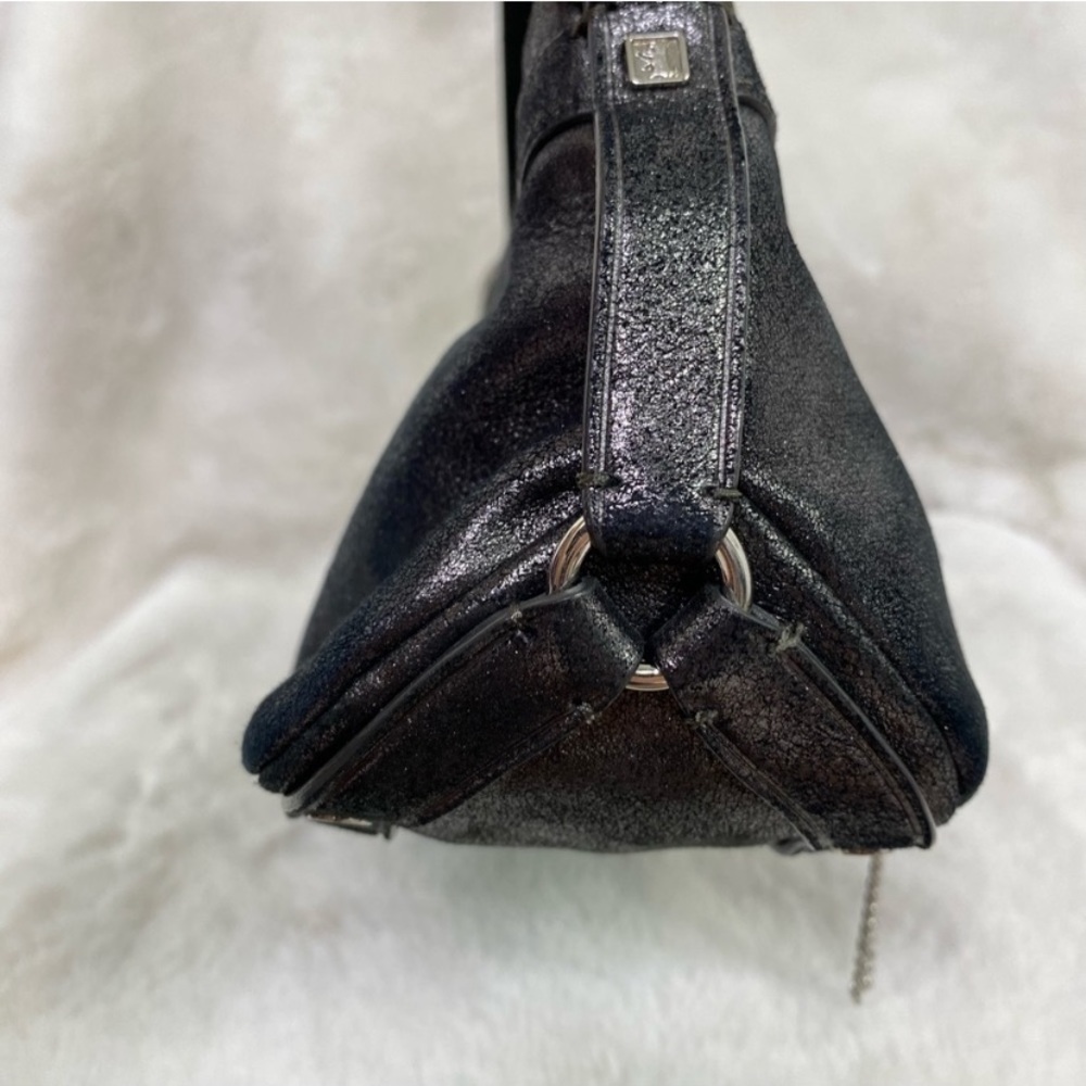 Juicy Couture Vintage Gray Metallic Shoulder purse - Picture 7 of 16